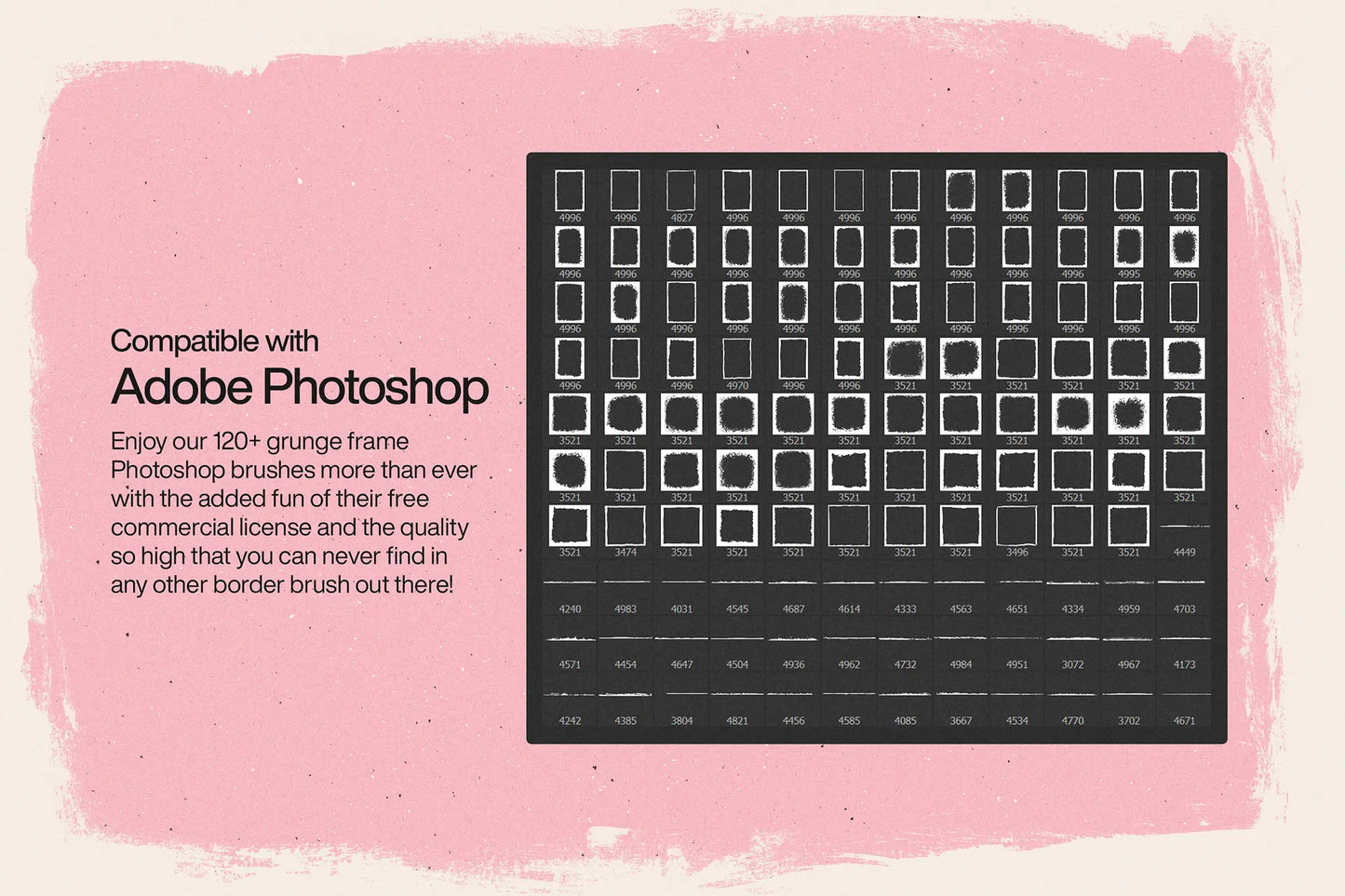 120+ Grunge Frame Photoshop Brushes Handsign.Studio