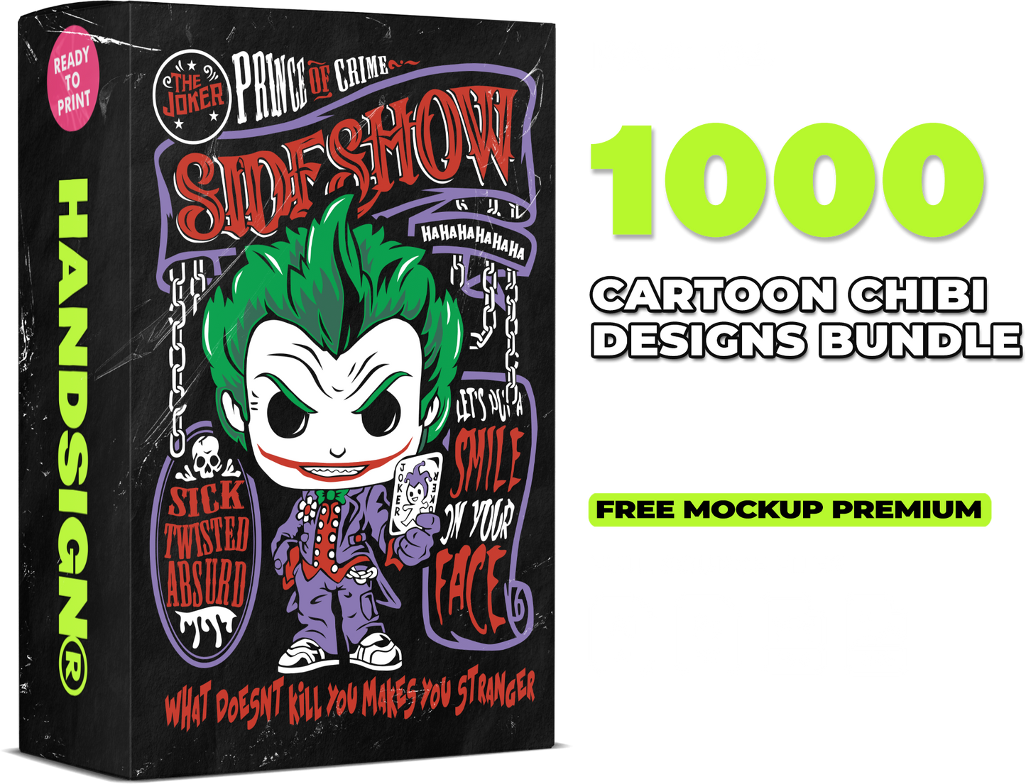 1000 Cartoon Chibi Designs Bundle