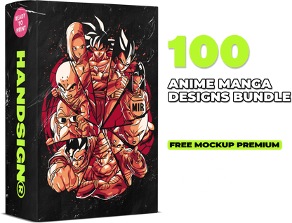 100 Anime Manga Designs Bundle