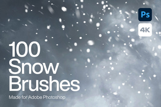 100 Snow Photoshop Brushes