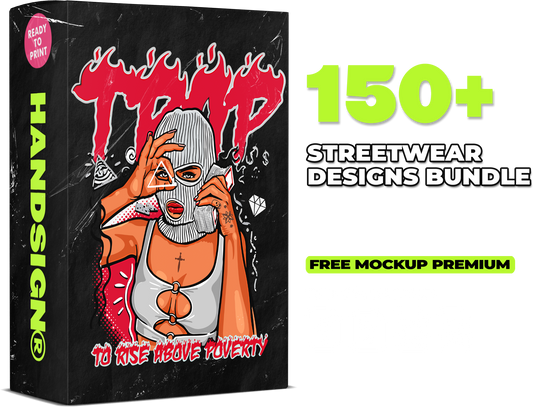 150 Streetwear Designs Bundle