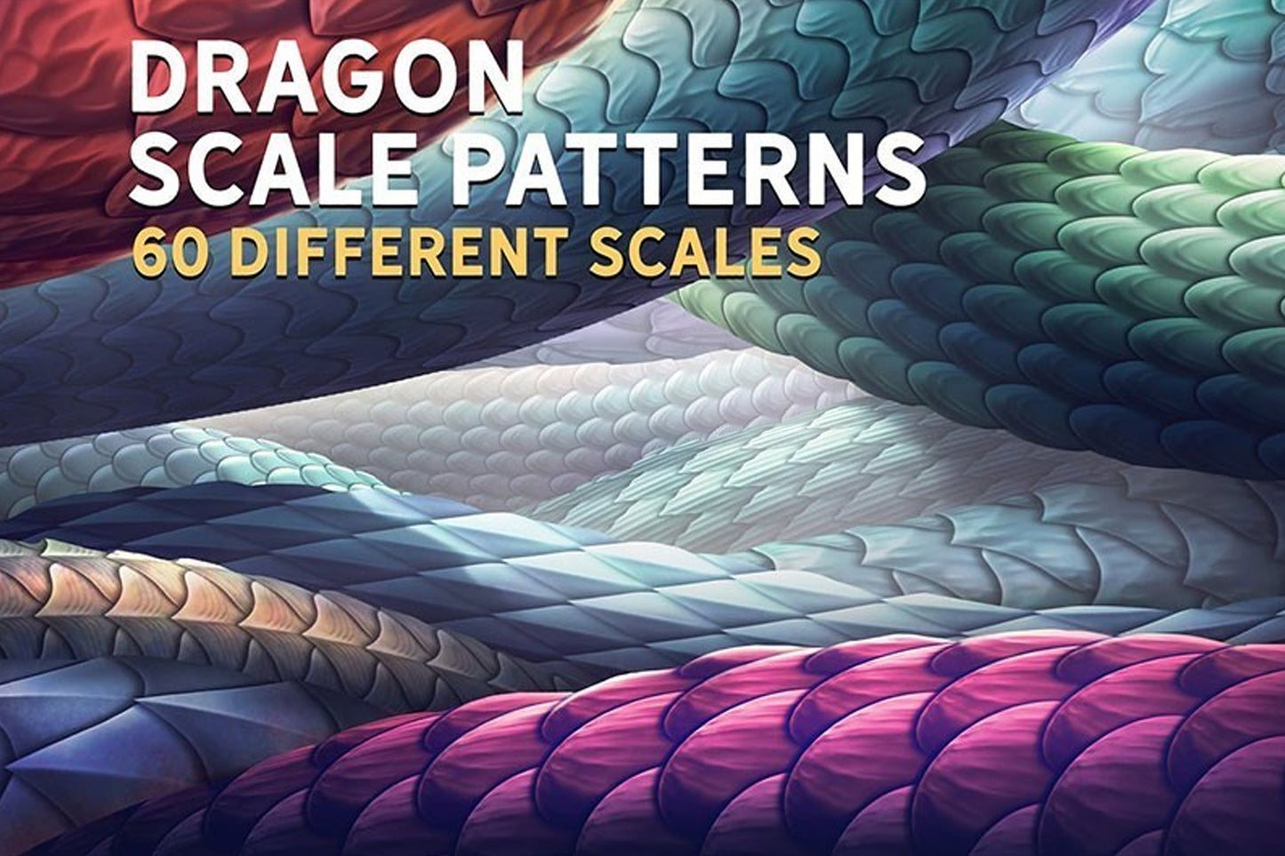 200 Dragon Scale Pattern Effects Brush Set