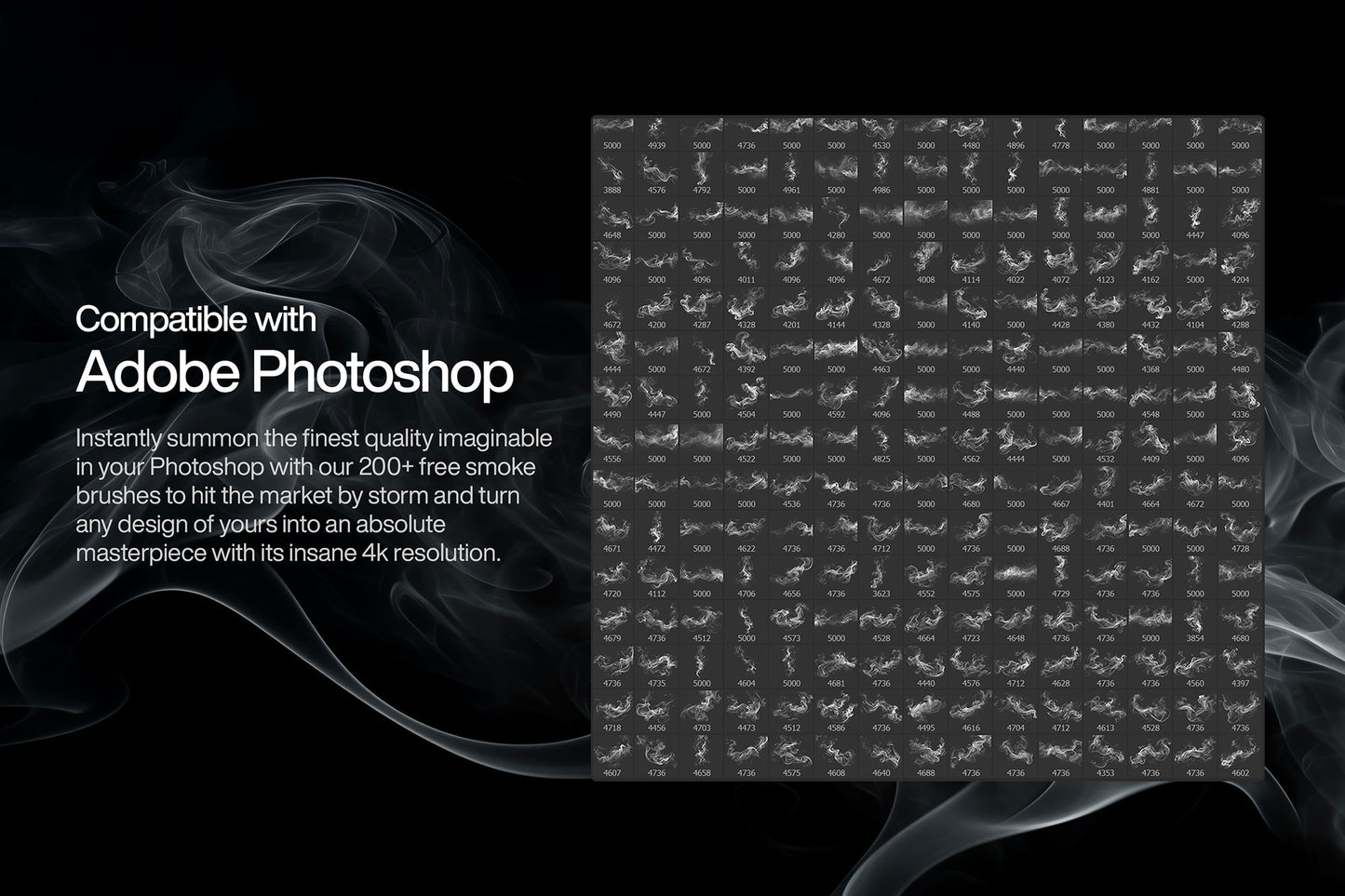 200+ Smoke Photoshop Brushes