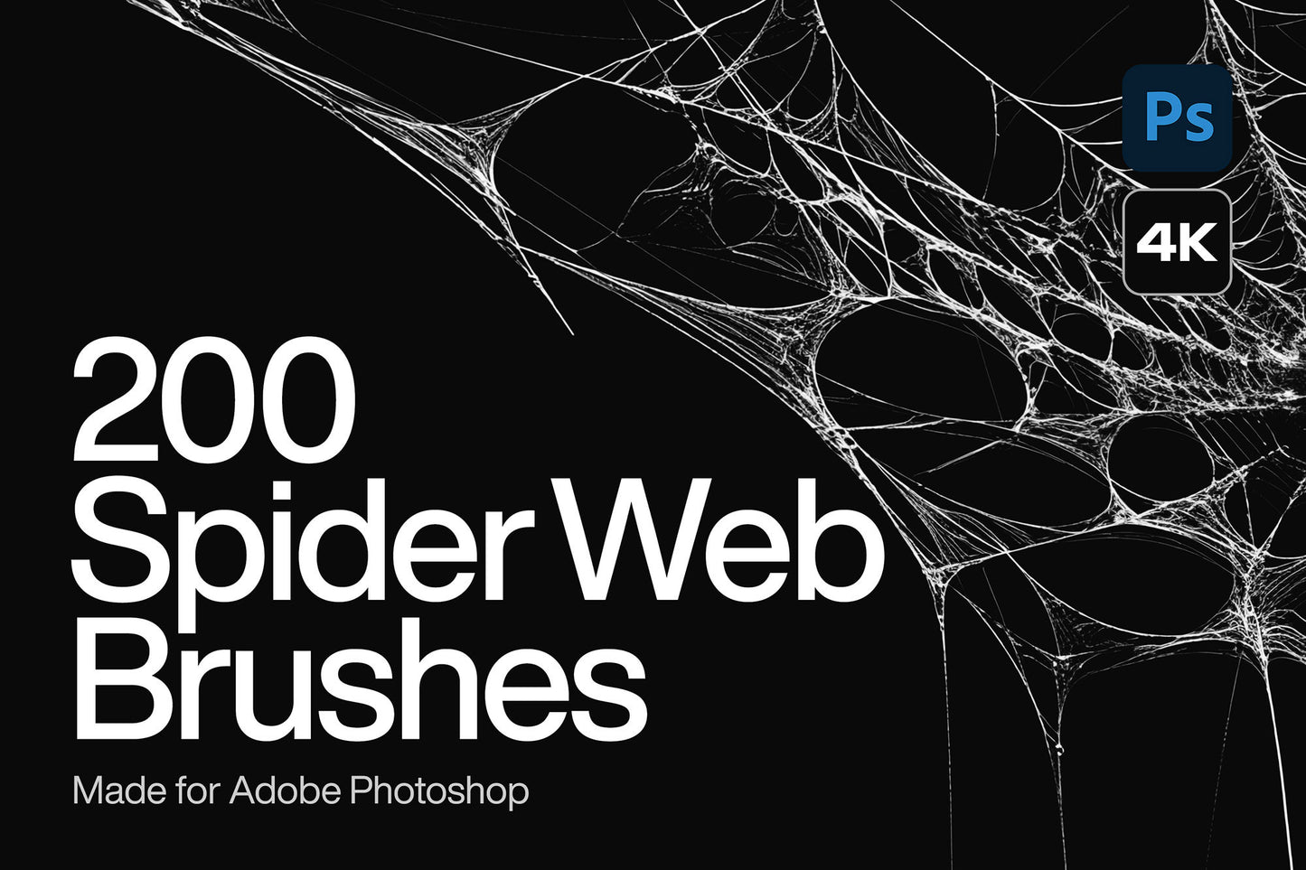 200 Spider Web Photoshop Brushes