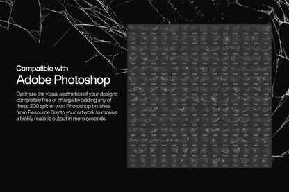 200 Spider Web Photoshop Brushes