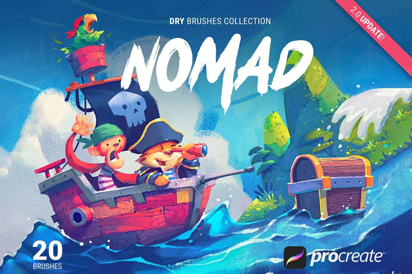 Nomad 20 Brushes Pack for Procreate