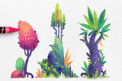 43 Crayon Procreate Brush Pack