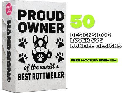 50 Dog Lover Svg Designs Bundle