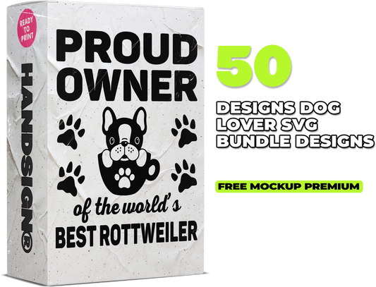 50 Dog Lover Svg Designs Bundle