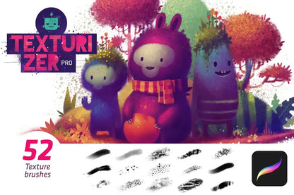 52 Texturizer Pro Procreate Brushes