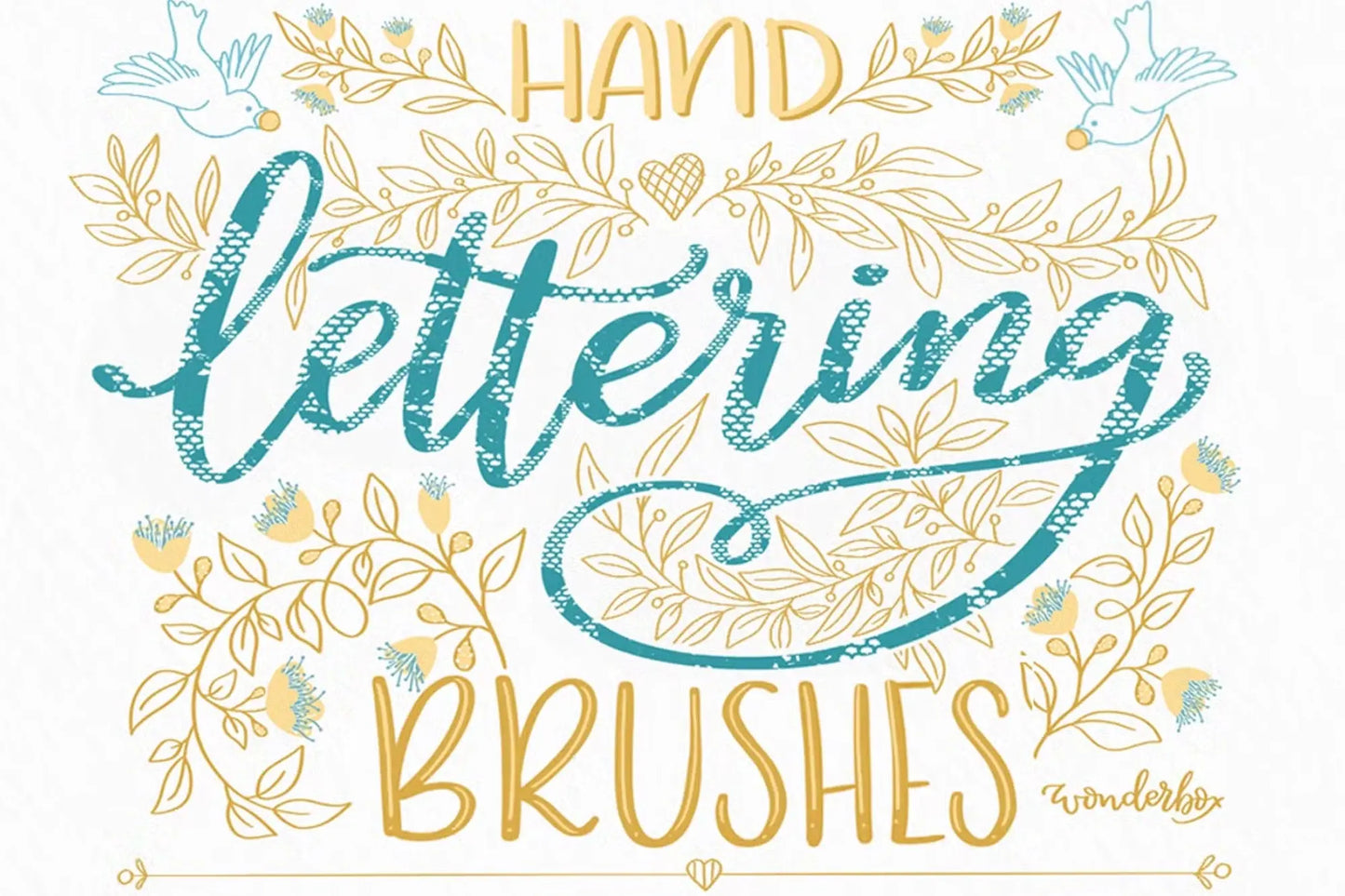 Lace Lettering Brushes for Procreate - Handsign.Studio