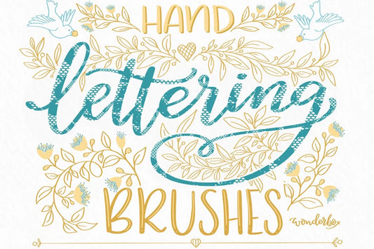 Lace Lettering Brushes for Procreate - Handsign.Studio