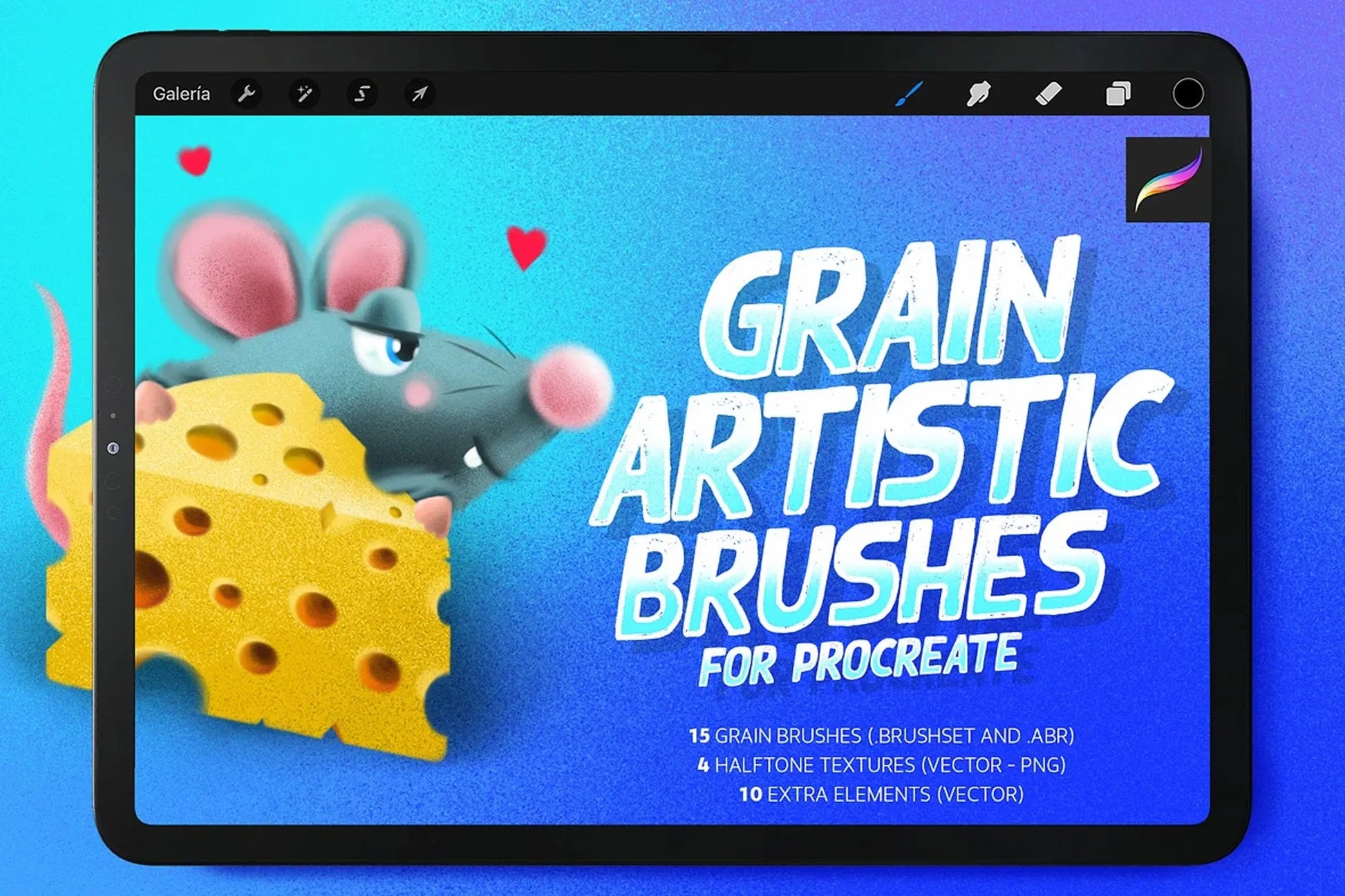 Grain artistic brushes for Procreate - Handsign.Studio