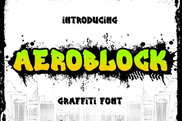 Aeroblock Font - Handsign.Studio