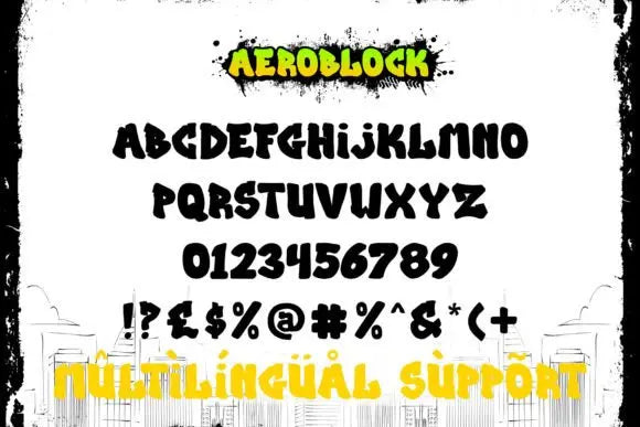 Aeroblock Font - Handsign.Studio