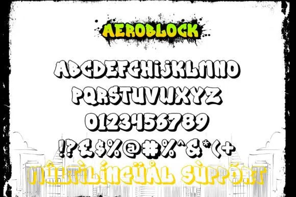 Aeroblock Font - Handsign.Studio