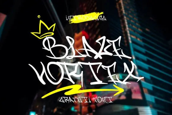 Blaze Vortex Font Handsign.Studio