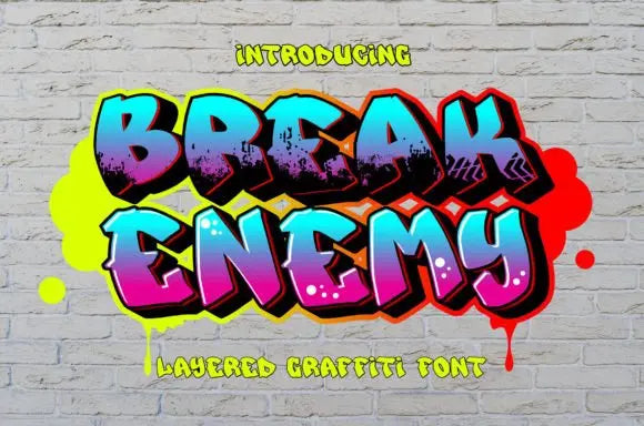 Break Enemy Font Handsign.Studio