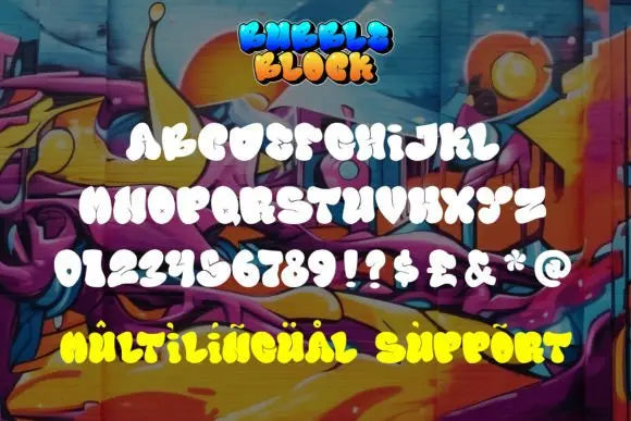 Bubble Block Font Handsign.Studio