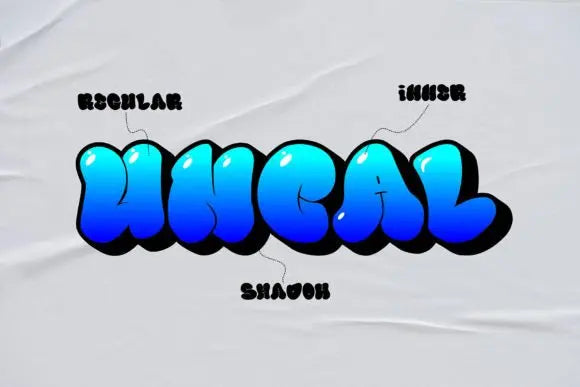 Bubble Block Font Handsign.Studio