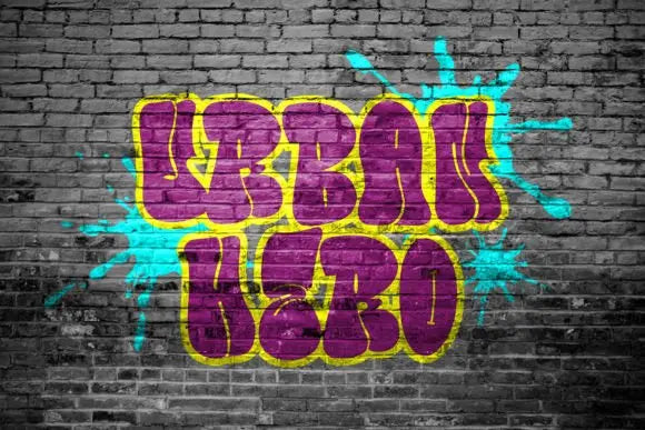 Bubble Horns Graffiti Font Handsign.Studio