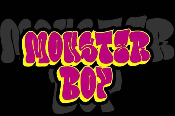 Bubble Horns Graffiti Font Handsign.Studio