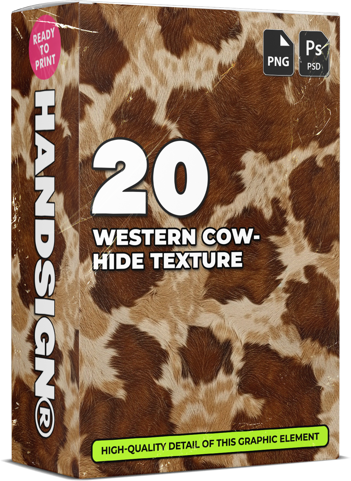 20 Western Cowhide Texture Designs