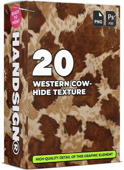 20 Western Cowhide Texture Designs