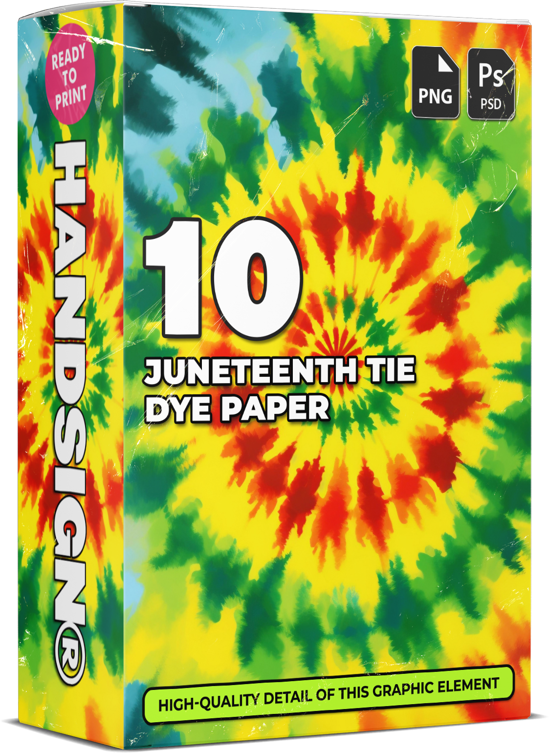 10 Juneteenth Tie Dye Paper Designs