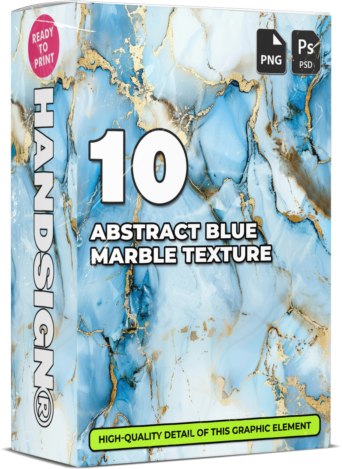 10 Abstract Blue Marble Texture Designs