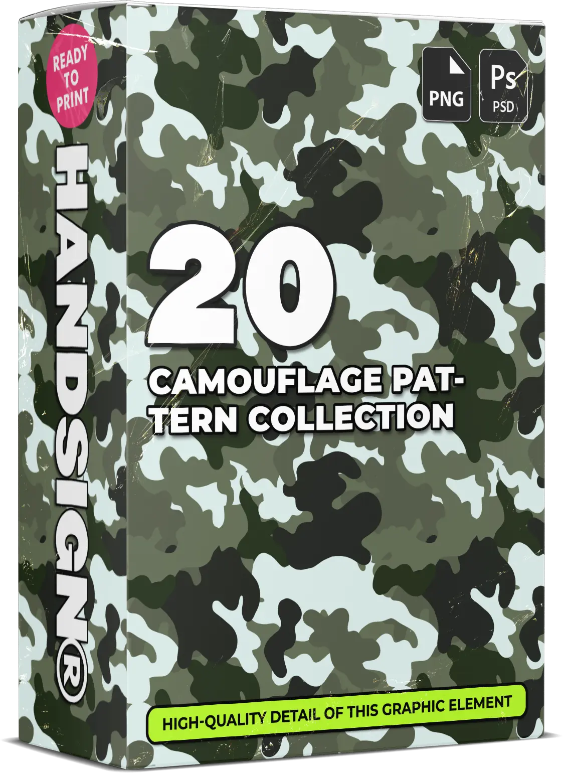 20 Camouflage Pattern Collection Designs Handsign.Studio