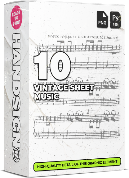 10 Vintage Sheet Music Designs