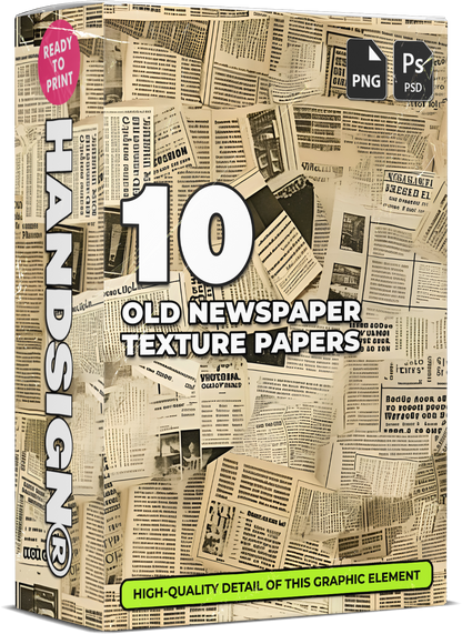 10 Old Newspaper Texture Paper Designs