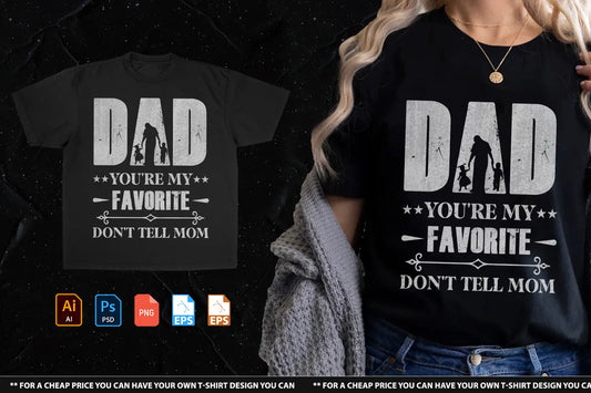 Dad You Are My Favorite Tshirt Design Handsign.Studio