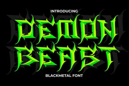 Demon Beast Font Handsign.Studio