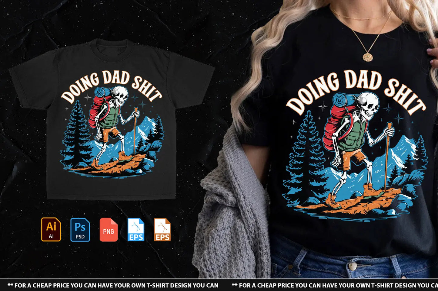 Doing Dad Shit Tshirt Design Handsign.Studio