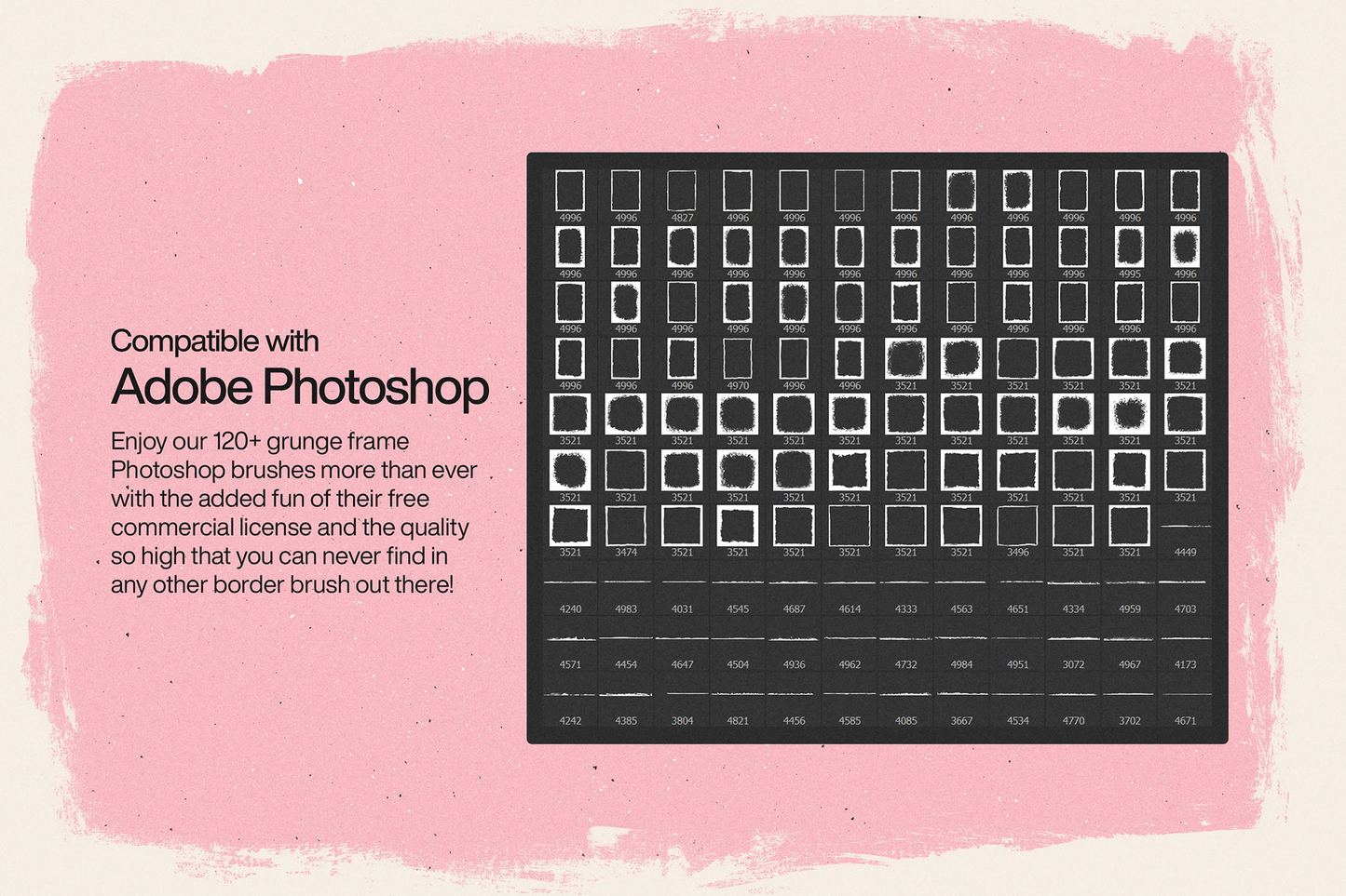 120+ Grunge Frame Photoshop Brushes