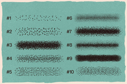 100 Stipple Photoshop Brushes