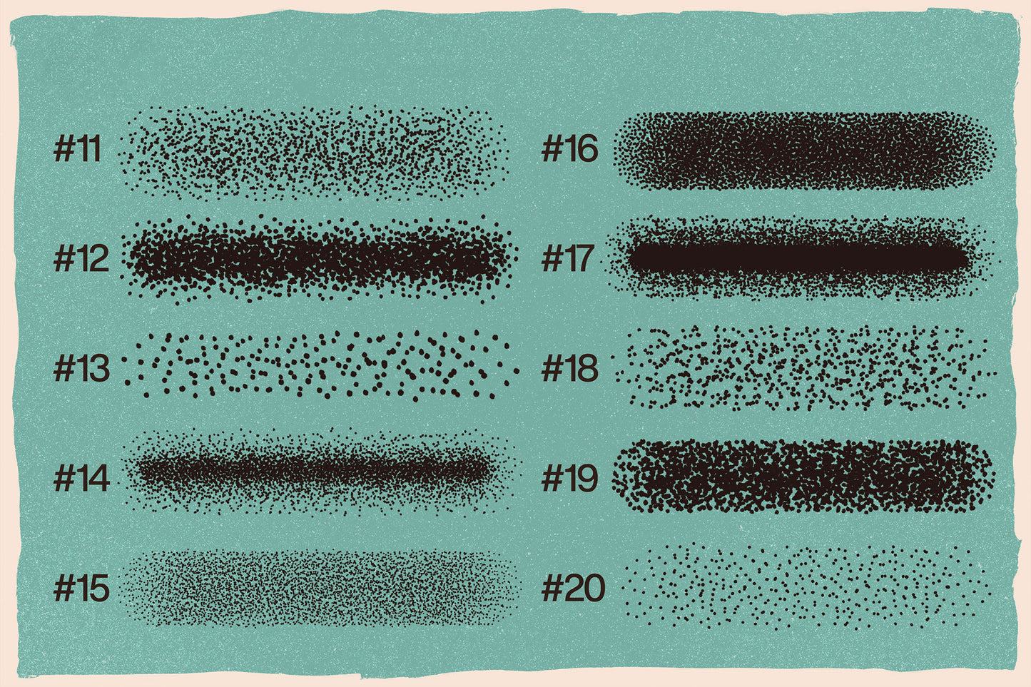 100 Stipple Photoshop Brushes