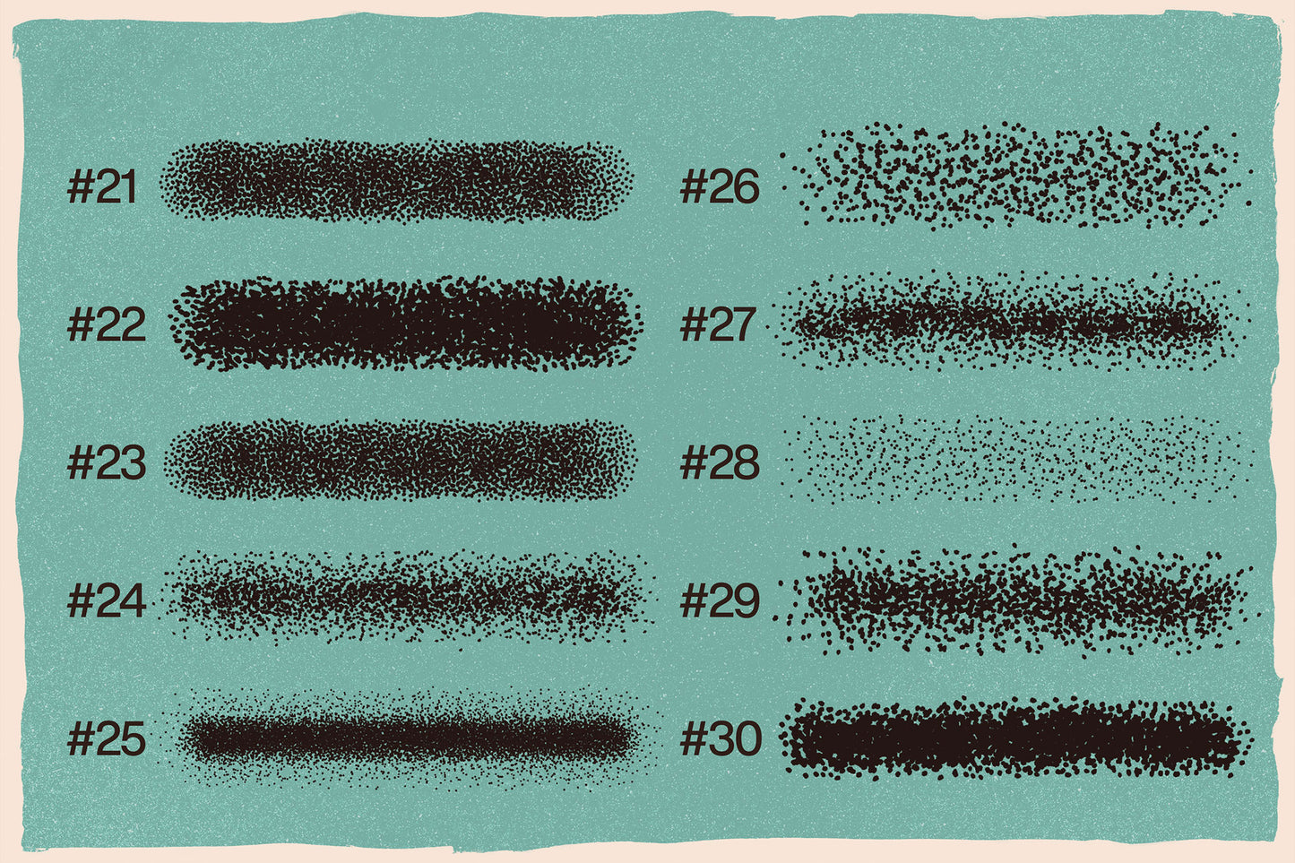 100 Stipple Photoshop Brushes