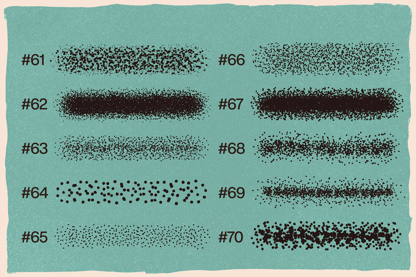 100 Stipple Photoshop Brushes