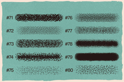 100 Stipple Photoshop Brushes