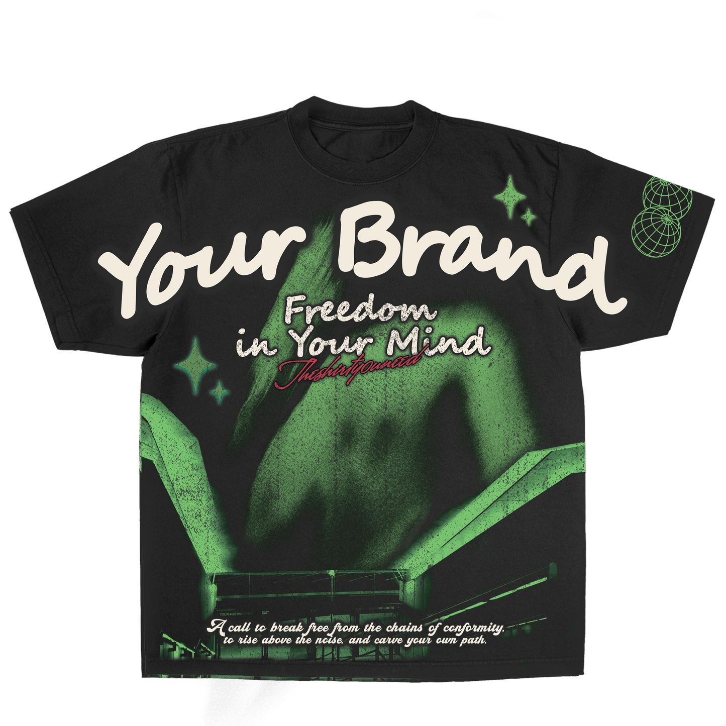 Freedom In Your Mind Editable T-Shirt Designs