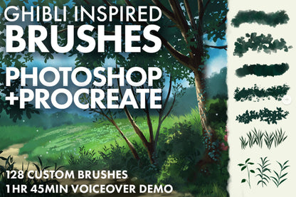 Ghibli Inspired Brushes for Photoshop and Procreate