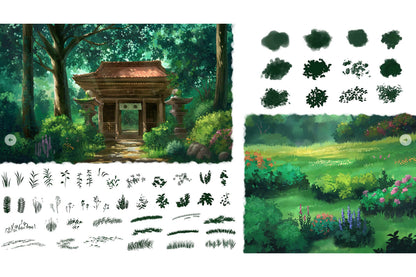 Ghibli Inspired Brushes for Photoshop and Procreate