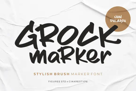 Grock Marker Font Handsign.Studio