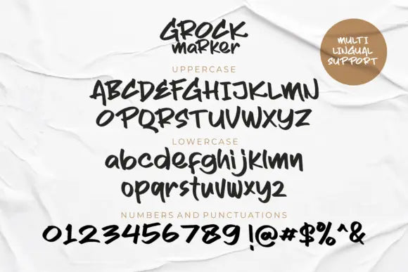 Grock Marker Font Handsign.Studio