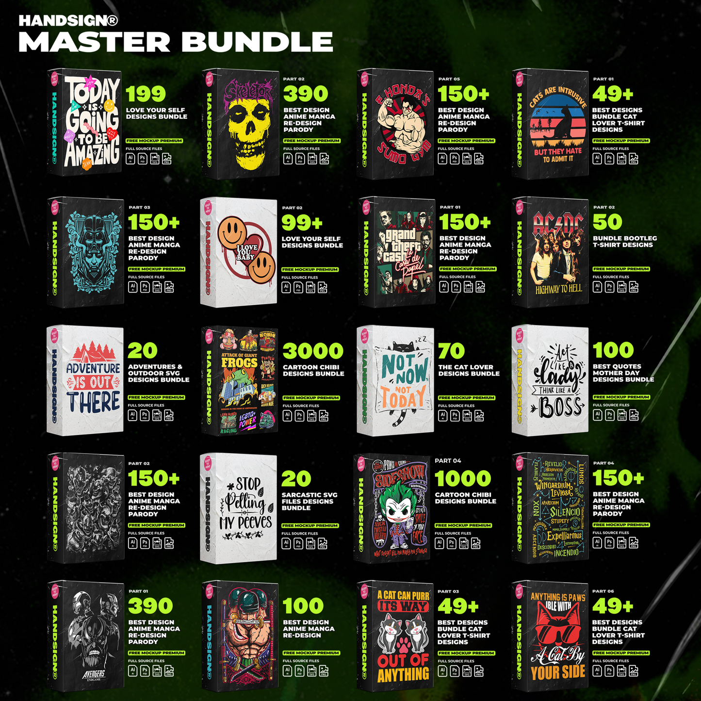 8000+ Editable T-Shirt Designs Master Bundle