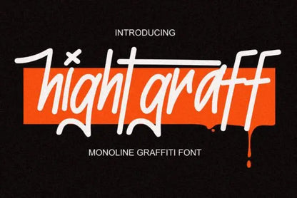Hightgraff Font Handsign.Studio