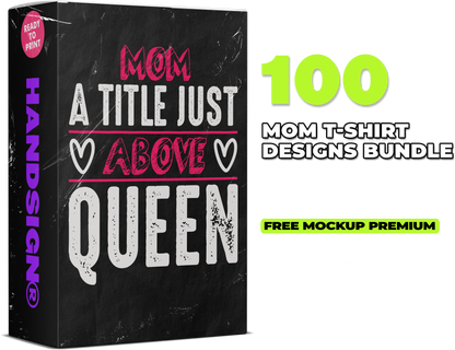 100 Mom T-shirt SVG Designs bundle